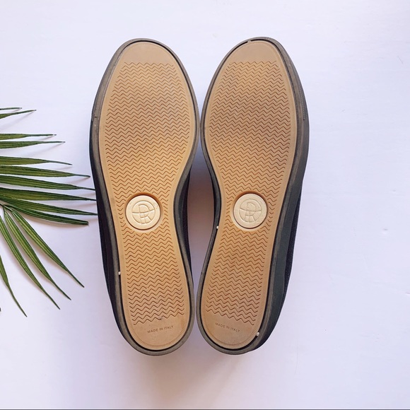 THE ROW Dean Black Canvas Embroidered Sneakers 9.5 - Picture 8 of 8